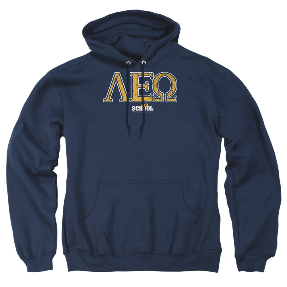Old School Leo Mens Hoodie Navy Officially Licensed