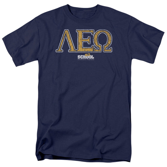 Old School Leo Mens T Shirt Navy Officially Licensed