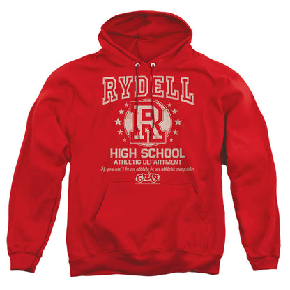 Grease Rydell High Mens Hoodie Red Officially Licensed