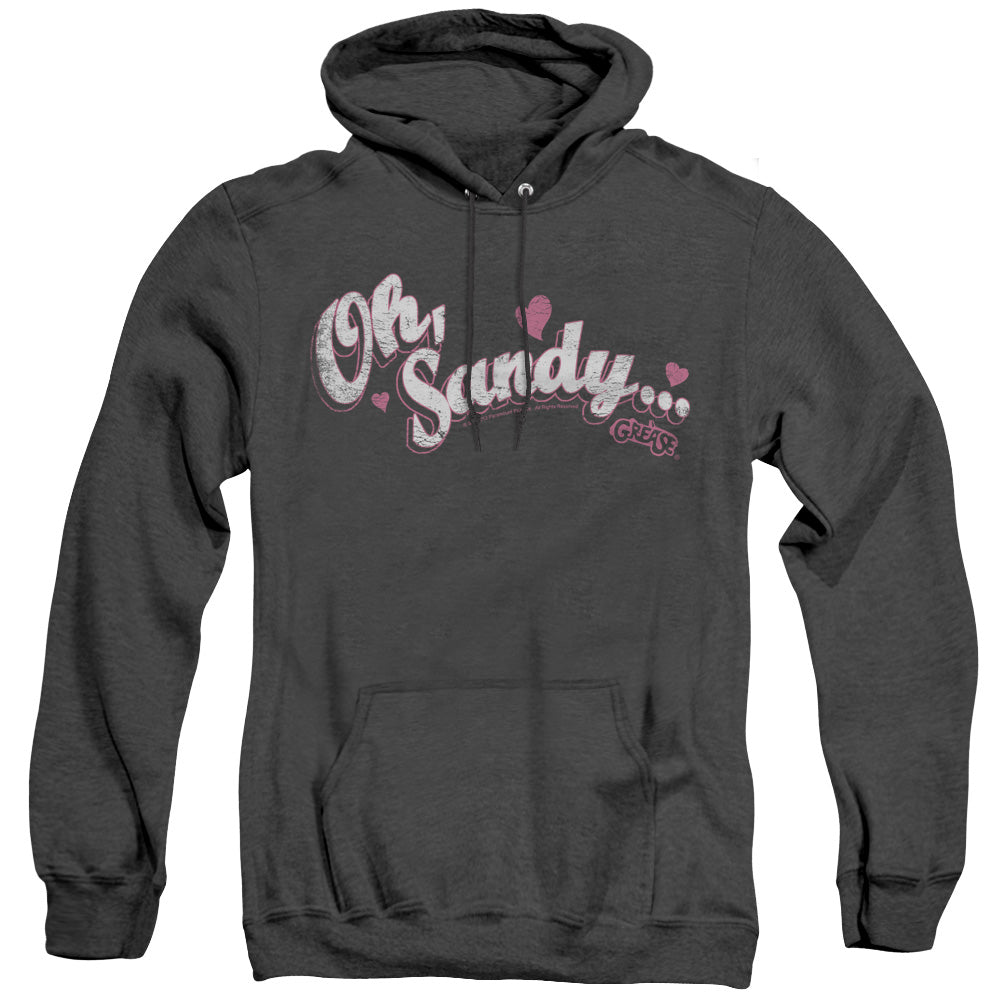 Grease Oh Sandy Mens Heather Hoodie Black Officially Licensed