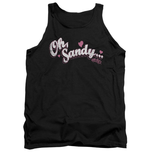 Grease Oh Sandy Mens Tank Top Shirt Black Officially Licensed