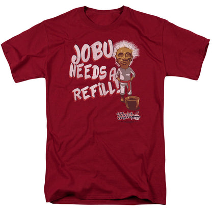 Major League Jobu Needs A Refill Mens T Shirt Cardinal Officially Licensed