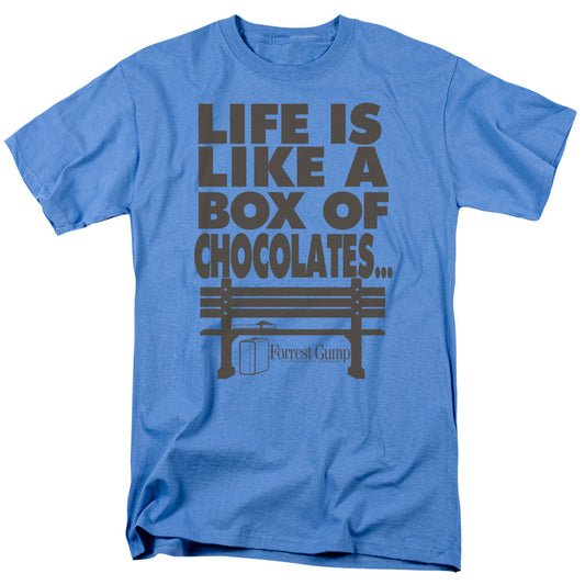 Forrest Gump Life Mens T Shirt Carolina Blue Officially Licensed