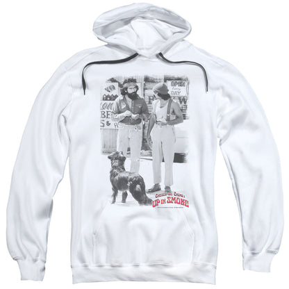 Up In Smoke Square Mens Hoodie White Officially Licensed