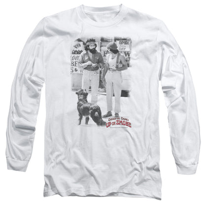Up In Oke Square Mens Long Sleeve Shirt White Officially Licensed