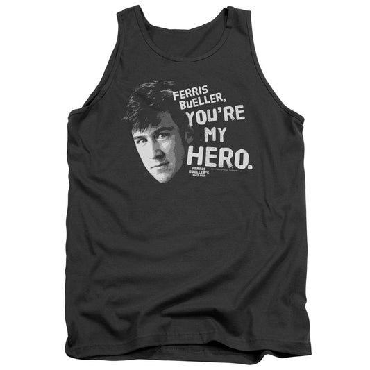 Ferris Buellers Day Off My Hero Mens Tank Top Shirt Charcoal Officially Licensed