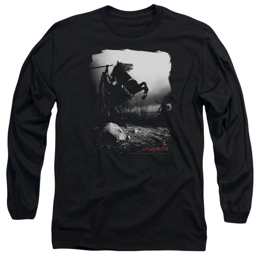 Sleepy Hollow Foggy Night Mens Long Sleeve Shirt Black Officially Licensed Officially Licensed