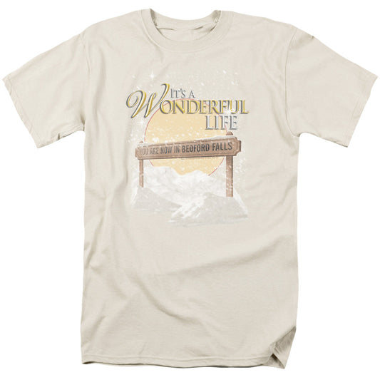 Its A Wonderful Life Wonderful Story Mens T Shirt Cream Officially Licensed