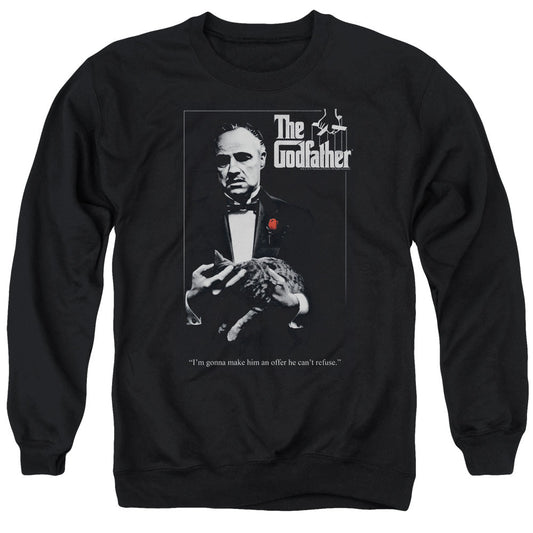 Godfather Poster Mens Crewneck Sweatshirt Black Officially Licensed