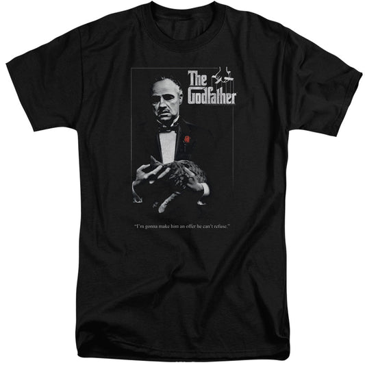 The Godfather Poster Mens Tall T Shirt Black Officially Licensed
