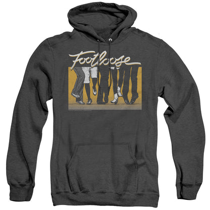Footloose Dance Party Mens Heather Hoodie Black Officially Licensed