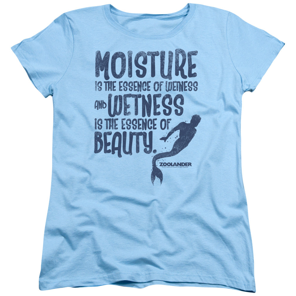 Zoolander Merman Womens T Shirt Light Blue Officially Licensed