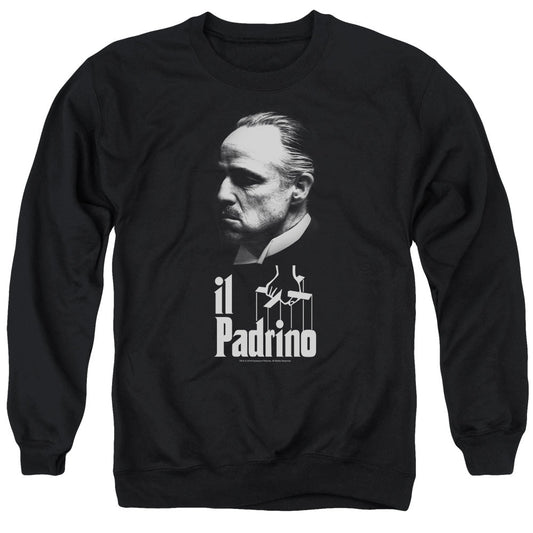 The Godfather II Padrino Mens Crewneck Sweatshirt Black Officially Licensed