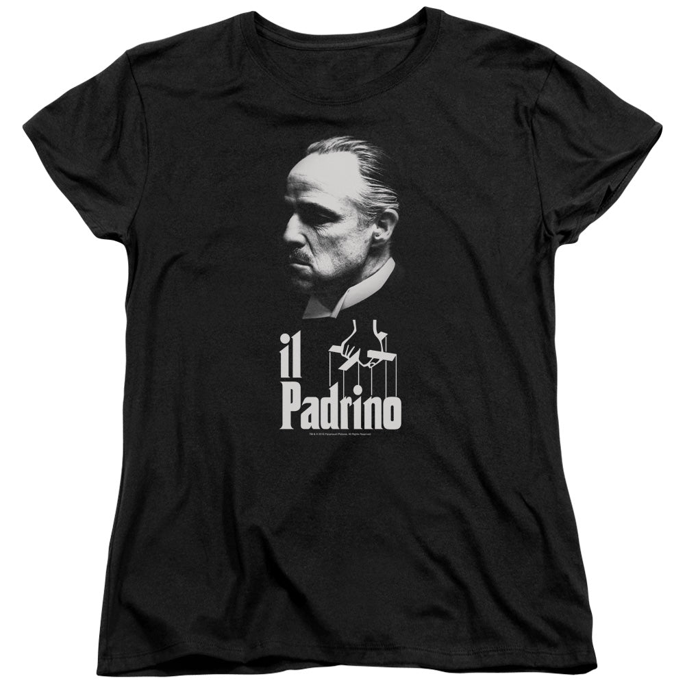 The Godfather II Padrino Womens T Shirt Black Officially Licensed