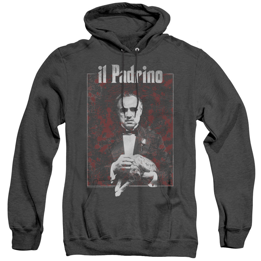 Godfather Sangue Mens Heather Hoodie Black Officially Licensed