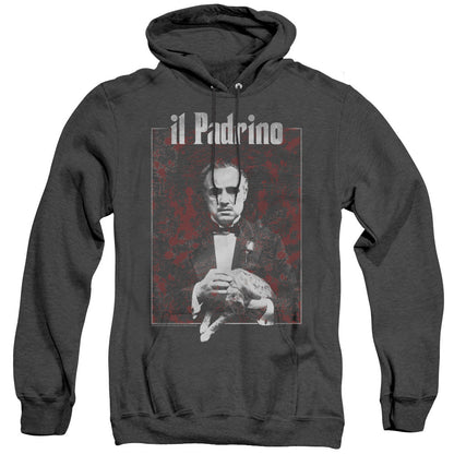 Godfather Sangue Mens Heather Hoodie Black Officially Licensed