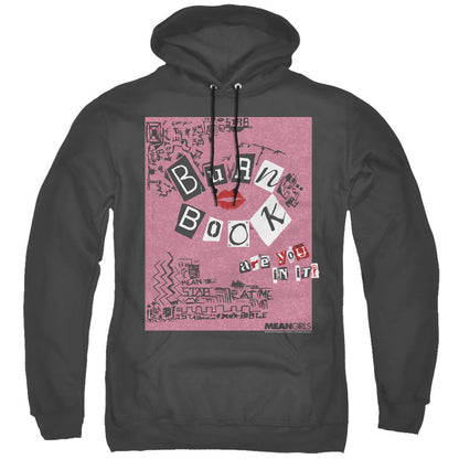 Mean Girls Burn Book Mens Hoodie Black Officially Licensed