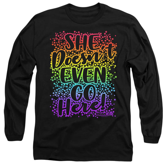 Mean Girls Doesnt Go Here Mens Long Sleeve Shirt Black Officially Licensed