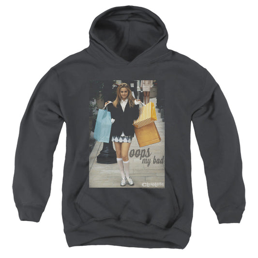 Clueless Oops My Bad Kids Youth Hoodie Black Officially Licensed