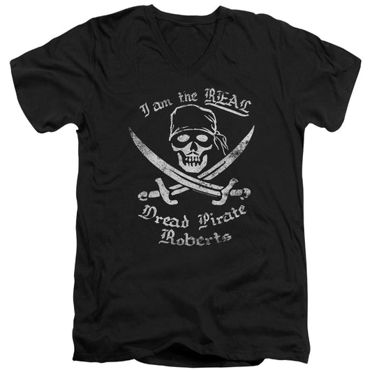 The Princess Bride The Real Dpr Mens Slim Fit V-Neck T Shirt Black Officially Licensed