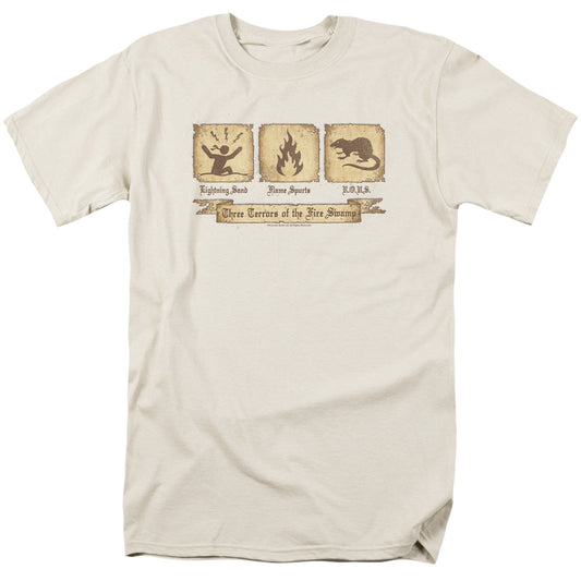Princess Bride Three Terrors Mens T Shirt Cream Officially Licensed