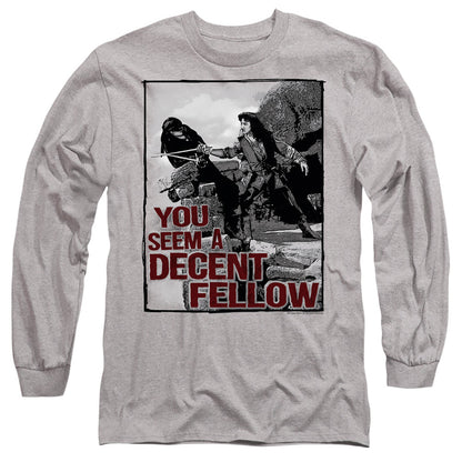 Pb Fellow Mens Long Sleeve Shirt Athletic Heather Officially Licensed