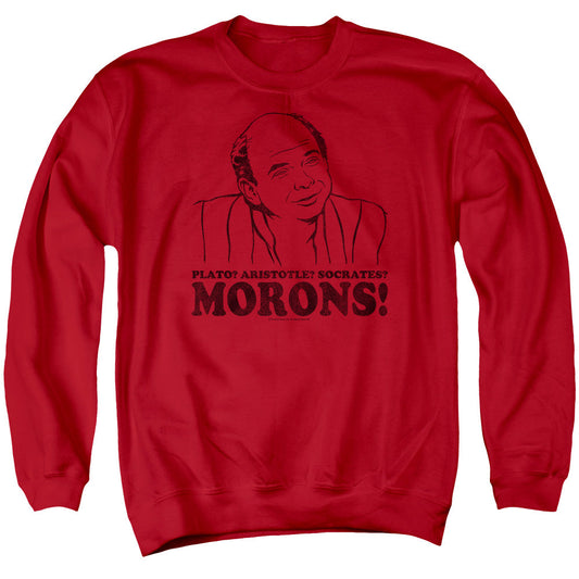 Princess Bride Morons Mens Crewneck Sweatshirt Red Officially Licensed