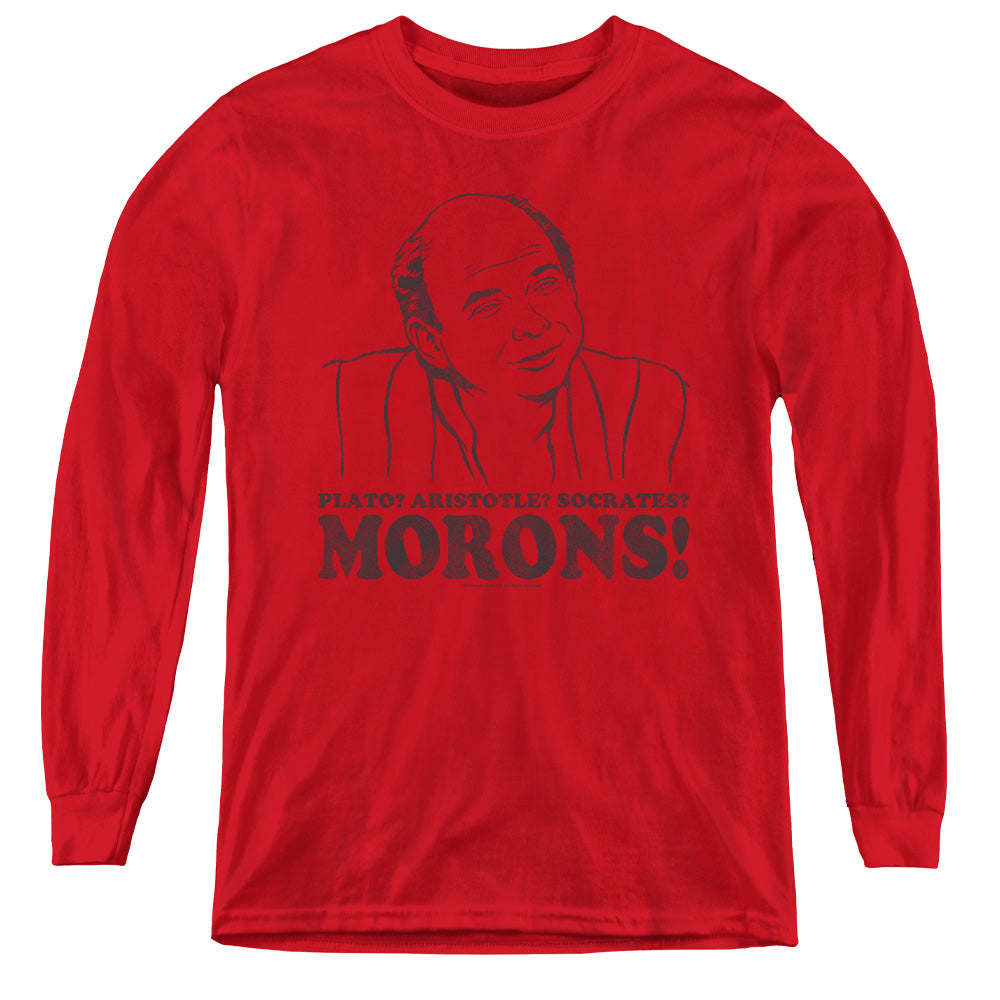 The Princess Bride Morons Long Sleeve Kids Youth T Shirt Red Officially Licensed