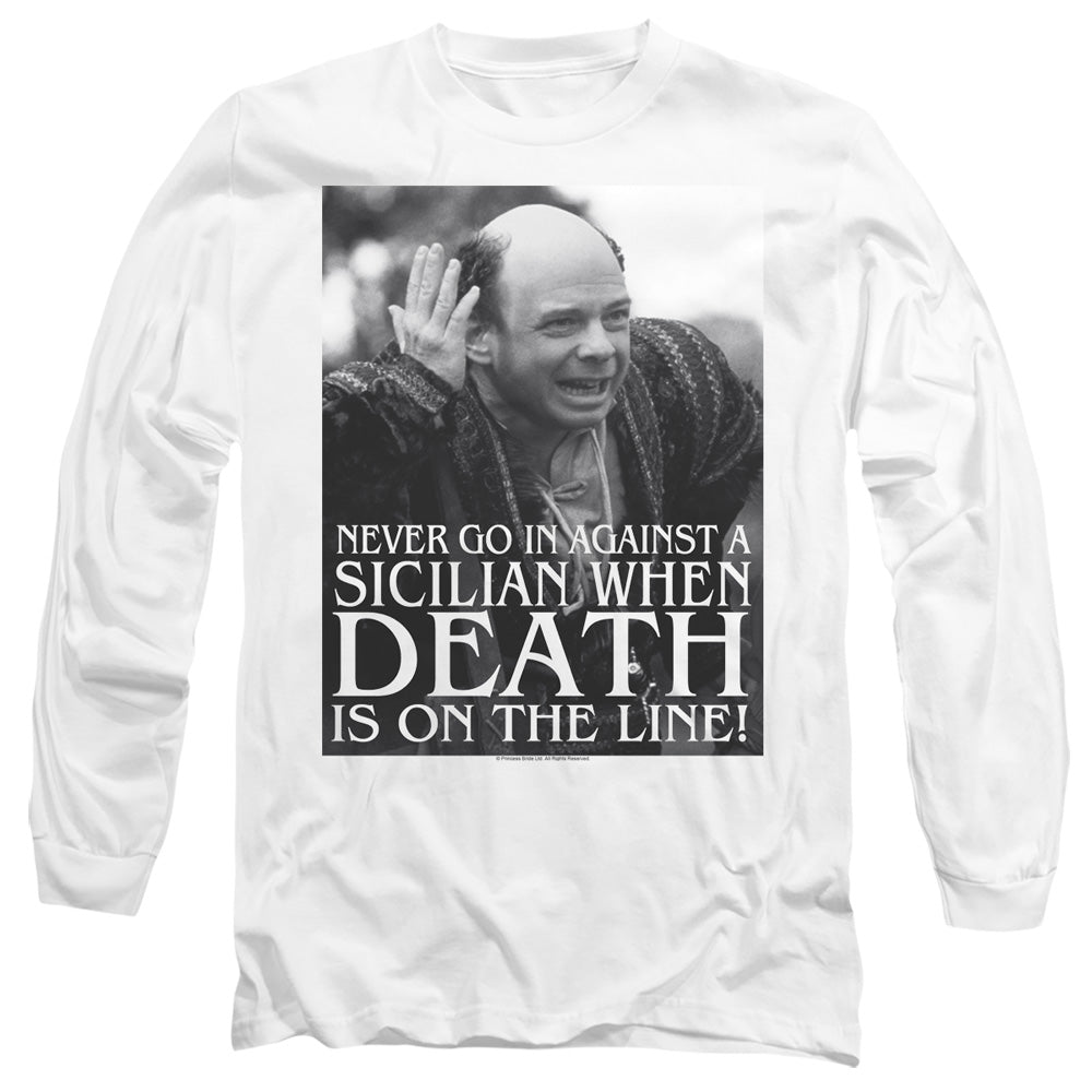Princess Bride Sicilian Mens Long Sleeve Shirt White Officially Licensed