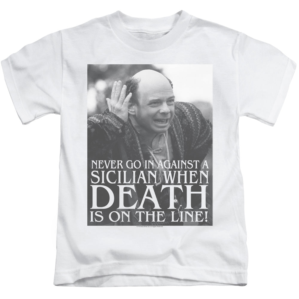 The Princess Bride Sicilian Juvenile Kids Youth T Shirt White Officially Licensed