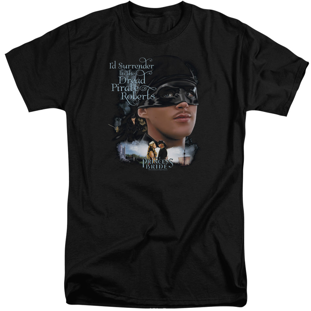 Princess Bride Surrender Mens Tall T Shirt Black Officially Licensed