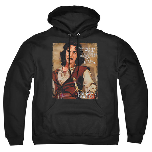 Princess Bride Word Mens Hoodie Black Officially Licensed