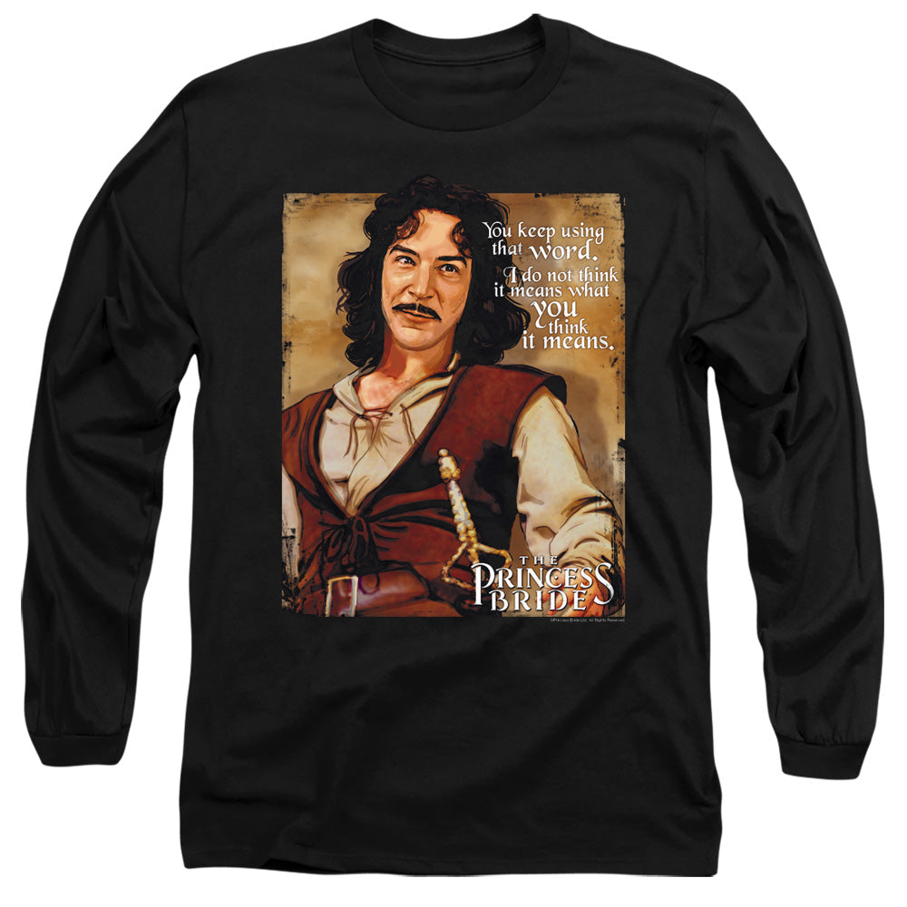 Pb Word Mens Long Sleeve Shirt Black Officially Licensed