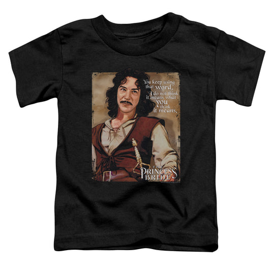 The Princess Bride Word Toddler Kids Youth T Shirt Black Officially Licensed