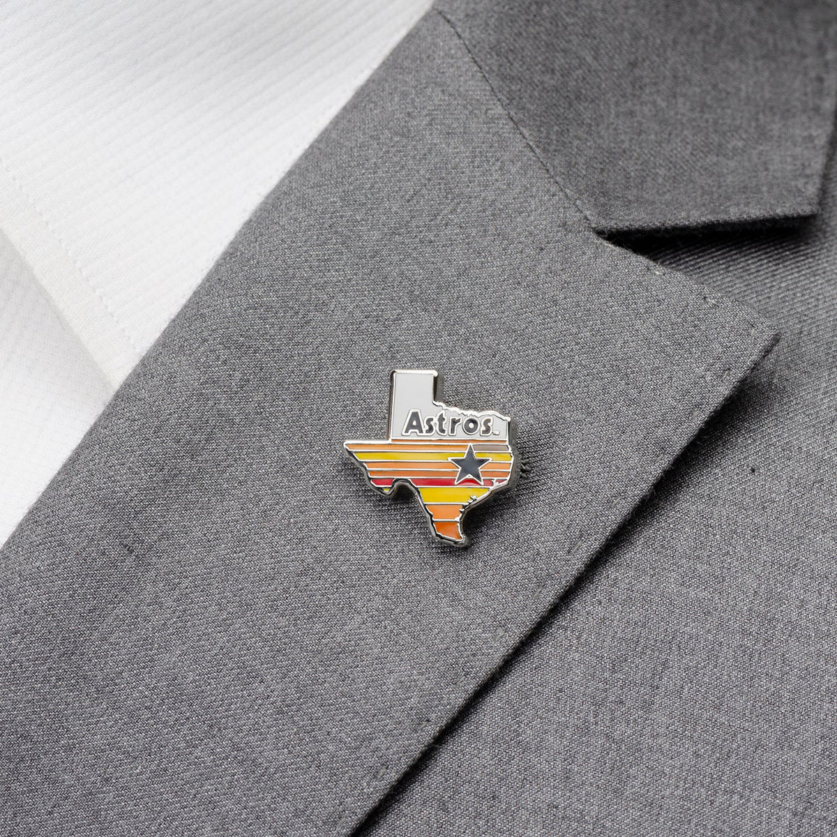 MLB Houston Astros Tequila Sunrise Lapel Pin