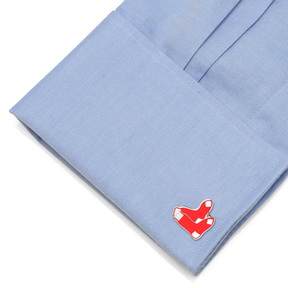 MLB Boston Red Sox Cufflinks and Tie Bar Gift Set