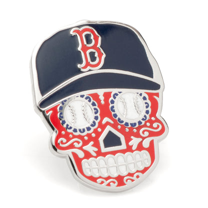 MLB Boston Red Sox Sugar Skull Lapel Pin