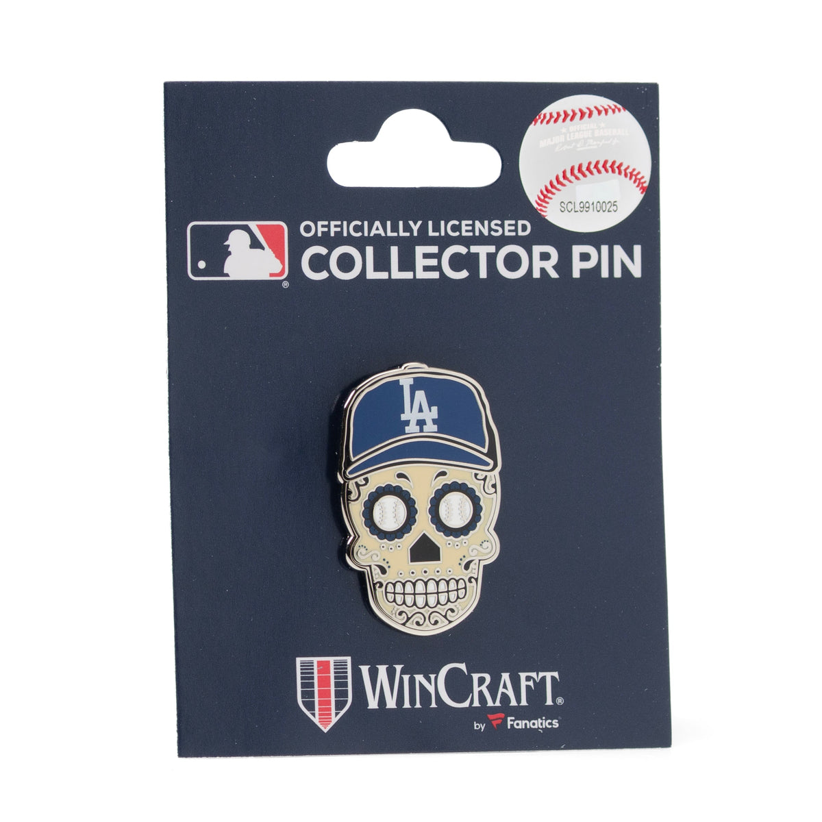 MLB LA Dodgers Sugar Skull Lapel Pin