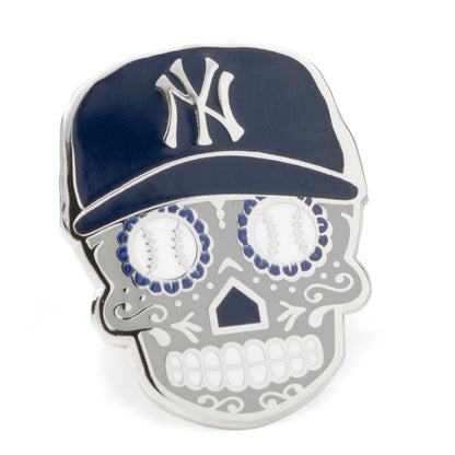 MLB New York Yankees Sugar Skull Lapel Pin