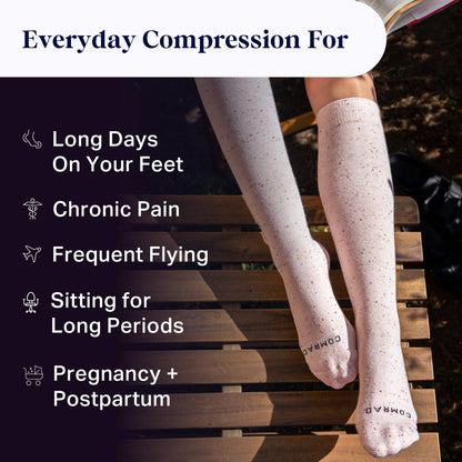 Recycled Cotton Compression Socks