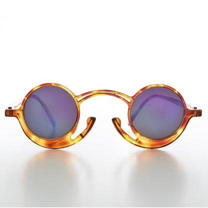 Funky Round Unique Steampunk Sunglasses - Pepe