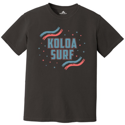Koloa USA Stripes Pigment Dyed  T-Shirt