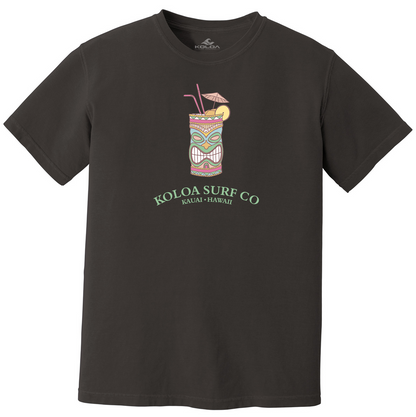 Koloa Tiki Time Pigment Dyed T-Shirt