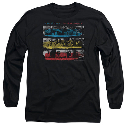 The Police Syncronicity Mens Long Sleeve Shirt Black Officially Licensed