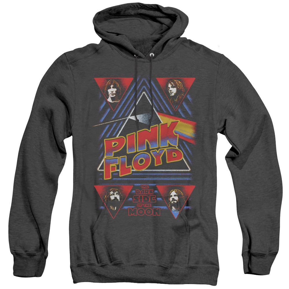 Pink Floyd Dark Side Mens Heather Hoodie Black Officially Licensed