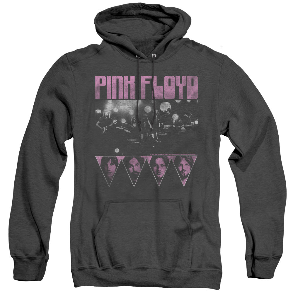 Pink Floyd Pink Four Mens Heather Hoodie Black Officially Licensed