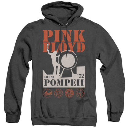 Pink Floyd Pompeii Mens Heather Hoodie Black Officially Licensed