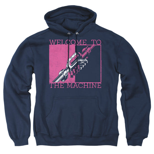 Pink Floyd Welcome To The Machine Mens Hoodie Navy Officially Licensed