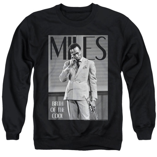 Miles Davis Simply Cool Mens Crewneck Sweatshirt Black Officially Licensed