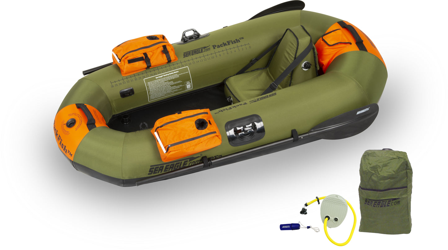 The PF7 PackFish™ Inflatable Fishing Boat - Deluxe Fishing Package